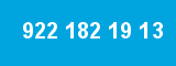 922 182 19 13 922 182 19 13